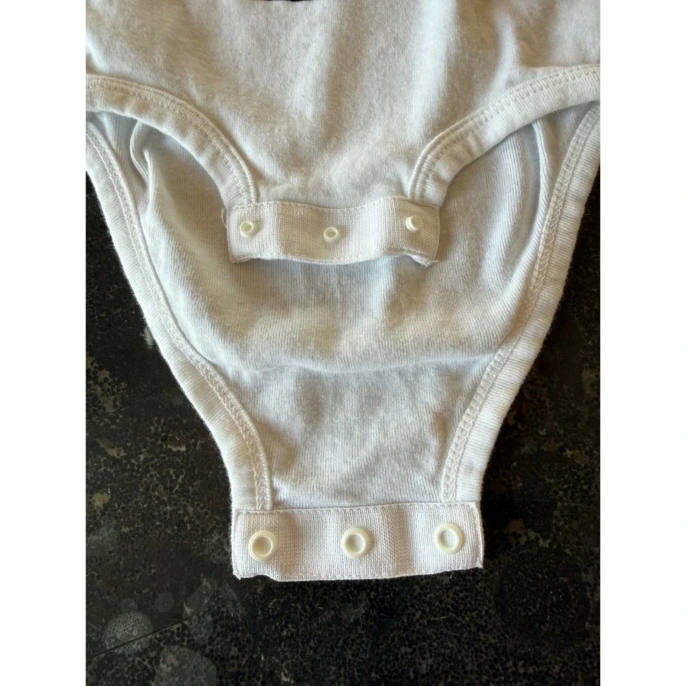 Rabbit Skins Baby 6 Months White I'm Cute and Dim Sum Dumpling Bodysuit RN 60626
